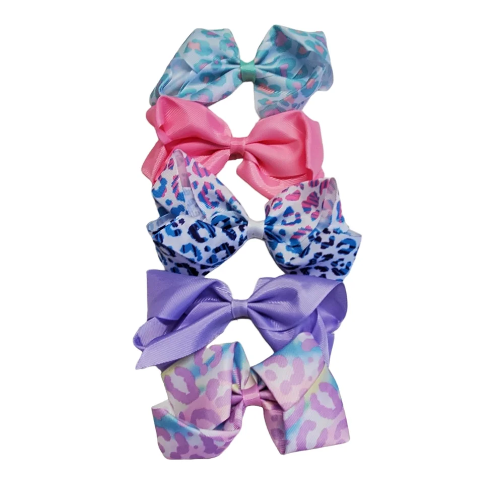 NWOT Girls Bundle Tye Dye Bucket Hat & Hair Bows 5 Pack